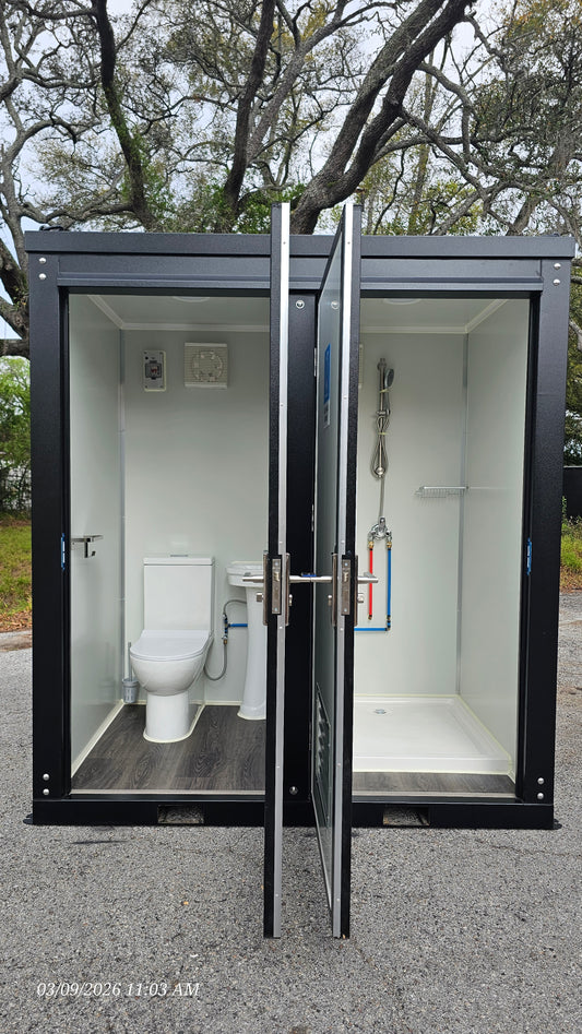 Left Toilet Right Shower