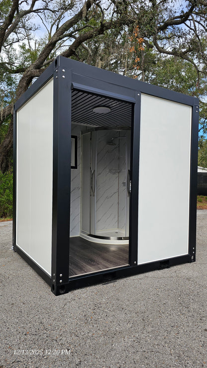 Large Shower Combo (round corner w/ doors)