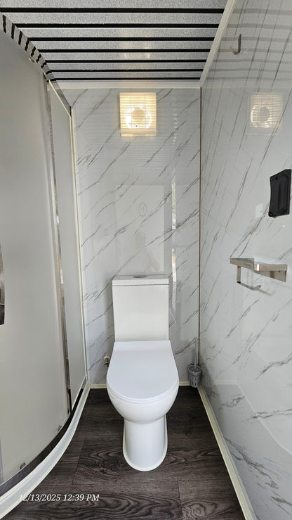 Large Shower Combo (round corner w/ doors)