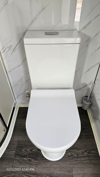 Large Shower Combo (square shower w/ curtain)