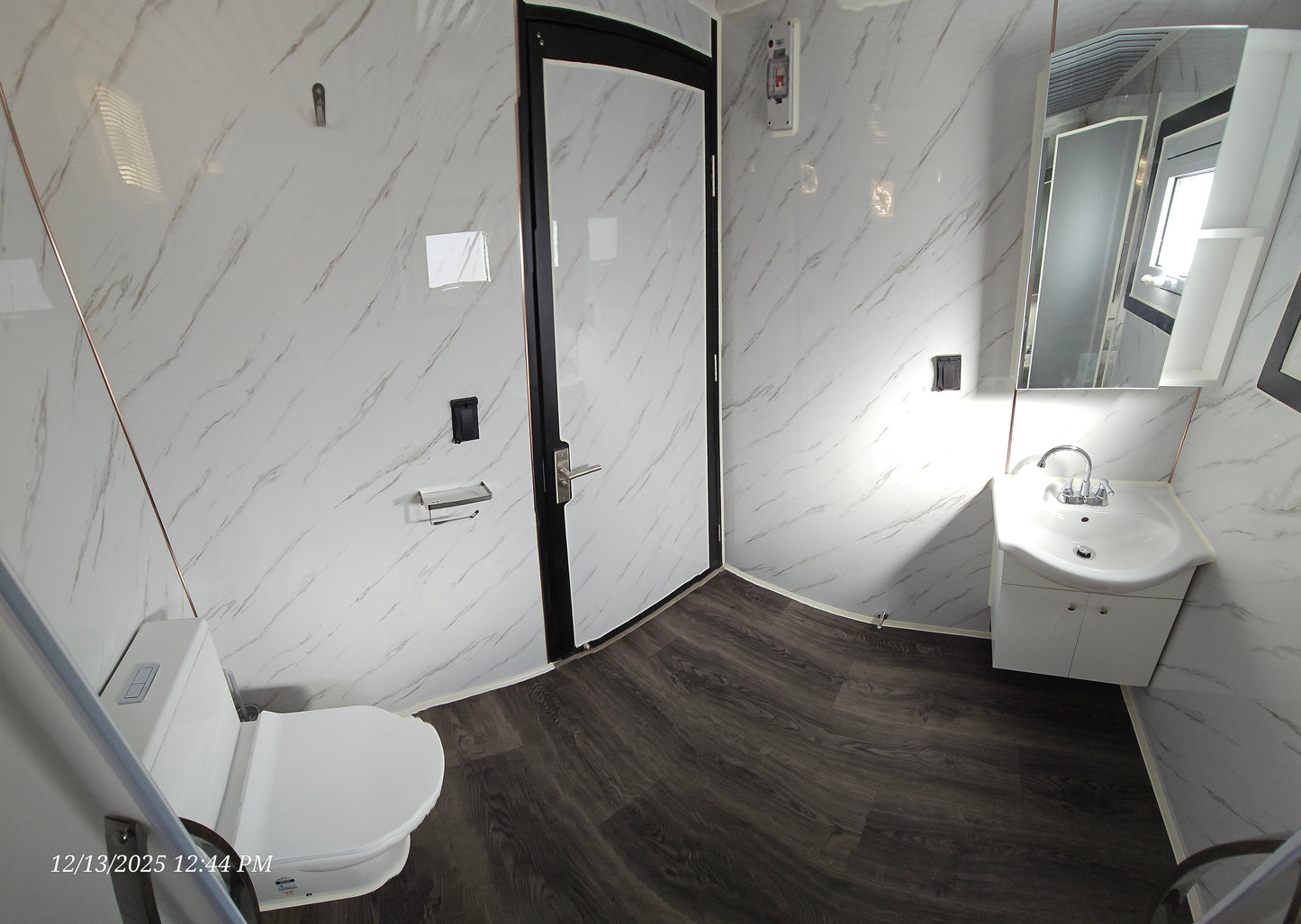 Large Shower Combo (square shower w/ curtain)